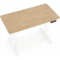 Výškově nastavitelný psací stůl BOSSY dub artisan/bílý
