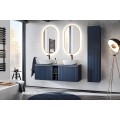 Závěsná skříňka pod umyvadlo Santa Fe s deskou 120 cm tmavě modrá