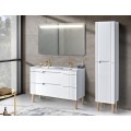Koupelnové zrcadlo s LED osvětlením Bianca 80 cm bílé