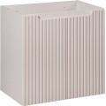 Závěsná skříňka Nova Cashmere s deskou a umyvadly 140 cm kašmírová/dub evoke