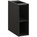 Závěsná skříňka pod umyvadlo Casad s deskou 80 cm černá/dub wotan