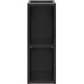 Závěsná skříňka pod umyvadlo Casad s deskou 80 cm černá/dub wotan