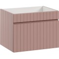 Závěsná skříňka pod umyvadlo Iconic s deskou 80 cm růže