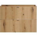 Závěsná skříňka pod umyvadlo Nova Oak I s deskou 80 cm dub coast evoke