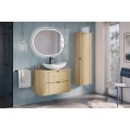 Koupelnová sestava Ovalia se skříňkami 80 cm dub Cremona