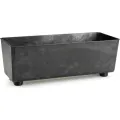 Truhlík s nožičkami Salvia 37,5x17 cm černý beton