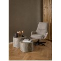 Otočné křeslo Bosley lounge béžové/černé II