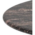Konferenční stolek Ferrol 80 cm hnědý mat/mramor cocoa lesk