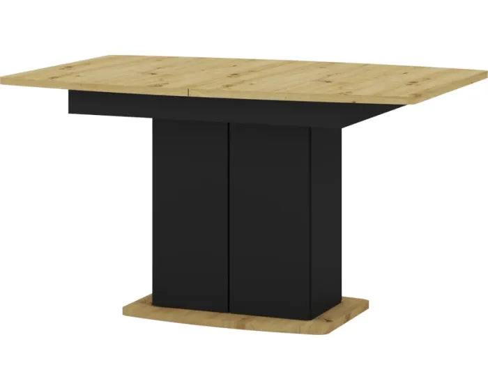 Jídelní rozkládací stůl Star 03 s úložným prostorem 140/210 cm dub Artisan/černý