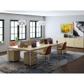 Kancelářská sestava 4 osoby Houseland Profit Max 02 3216 dub/bílá