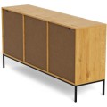 Komoda Palmdale 158 cm dub divoký/černý