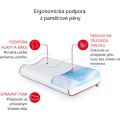 Ergonomický polštář COMO LUX POINT 50x33 cm bílý