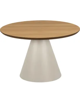 Konferenční stolek Soli 65 cm šedý/dub přírodní