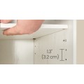 Vysoká koupelnová skříňka Slimy 30 cm rustikální bílá