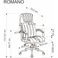 Kancelářská židle ROMANO eko kůže černá