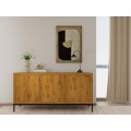 Komoda Palmdale 158 cm dub divoký/černý
