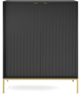 Komoda Nova 104 cm černá/zlatá
