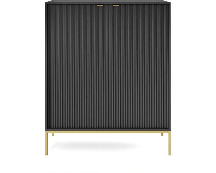 Komoda Nova 104 cm černá/zlatá