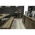 Vysoká komoda Flow 100 cm z masivu hnědá/grafit