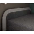 Jednolůžková postel PARYS 80x190 Alova 67 hnědá/hnědá levá