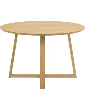 Kulatý jídelní stůl Malika 120 cm dub přírodní