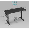 Elektricky nastavitelný psací stůl Vasagle Foral 140 cm černý