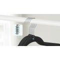 Sada 50 ks sametových ramínek Swivel černá