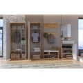 Zrcadlo Asti 80x80 cm dub Craft zlatý