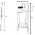 Zahradní gril na dřevěné uhlí BBQ1012 černý