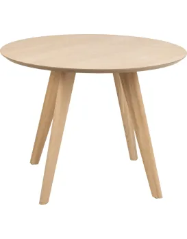 Kulatý jídelní stůl Townsville 100 cm dub bílý