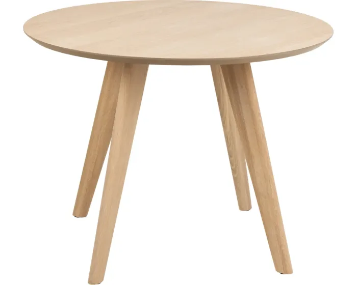 Kulatý jídelní stůl Townsville 100 cm dub bílý