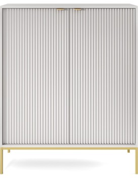 Komoda Nova 104 cm šedá/zlatá