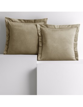 Povlaky na polštáře AmeliaHome Velvet Side béžové