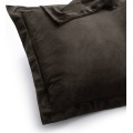 Povlaky na polštáře AmeliaHome Velvet Side tmavě hnědé
