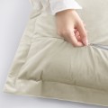 Povlaky na polštáře AmeliaHome Velvet Side Si krémové