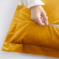 Povlaky na polštáře AmeliaHome Velvet Side Si hořčicové