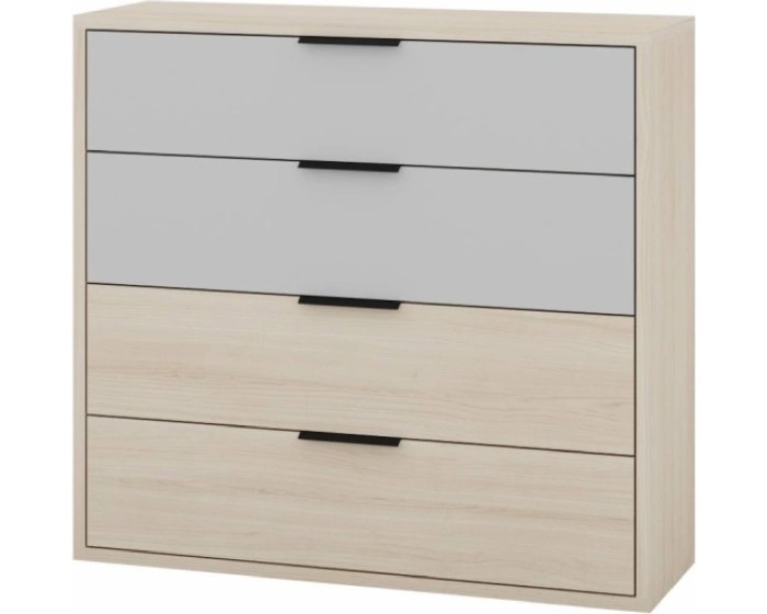 Komoda Ryga 06 98 cm dub Riva/šedá