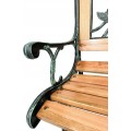 Zahradní lavička Rosisa 126 cm hnědá/černá