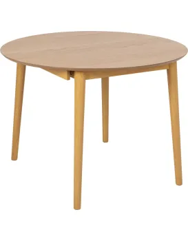 Jídelní rozkládací stůl Montreux 115/154 cm z kaučukovníku dub přírodní