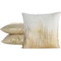 Povlak na polštář IMANI EKO 45x45 cm bílý/zlatý