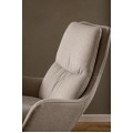 Otočné křeslo Bosley lounge béžové/černé II