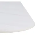 Jídelní stůl MALTA 90 cm bílý mramor
