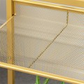 Odkládací stolek Vasagle Nortia 40 cm čirý/zlatý