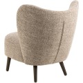 Designové lounge křeslo Elmont mocca