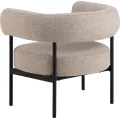 Designové křeslo Oakfield béžové/černé