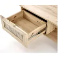 Konferenční stolek Borneo K 120 cm dub artisan/černý