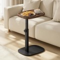 Výškově nastavitelný odkládací stolek Vasagle Cujo 40 cm černý/ořech