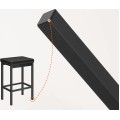 Sada 2 ks barových židlí Vasagle Ravaro černá