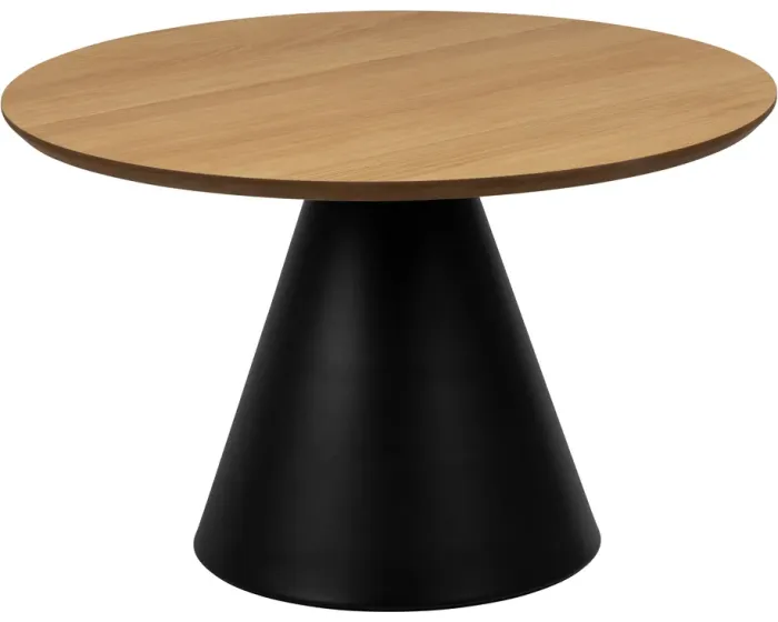 Konferenční stolek Soli 65 cm černý/dub přírodní