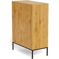 Komoda Palmdale 80 cm dub divoký/černý